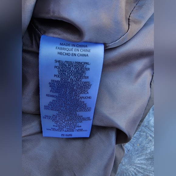 Ralph Lauren Black Label Faux Fur Trim Puffer 60% Down Coat Jacket Womens XL - Picture 8 of 16